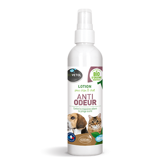 lotion anti-odeur chien et chat - Ecosoin Biovetol - Gasco